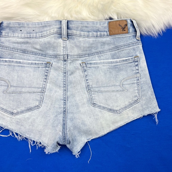 |•AMERICAN🦅EAGLE•| Hi-Rise Shortie Shorts Distressed w/ Flowers - Picture 5 of 11